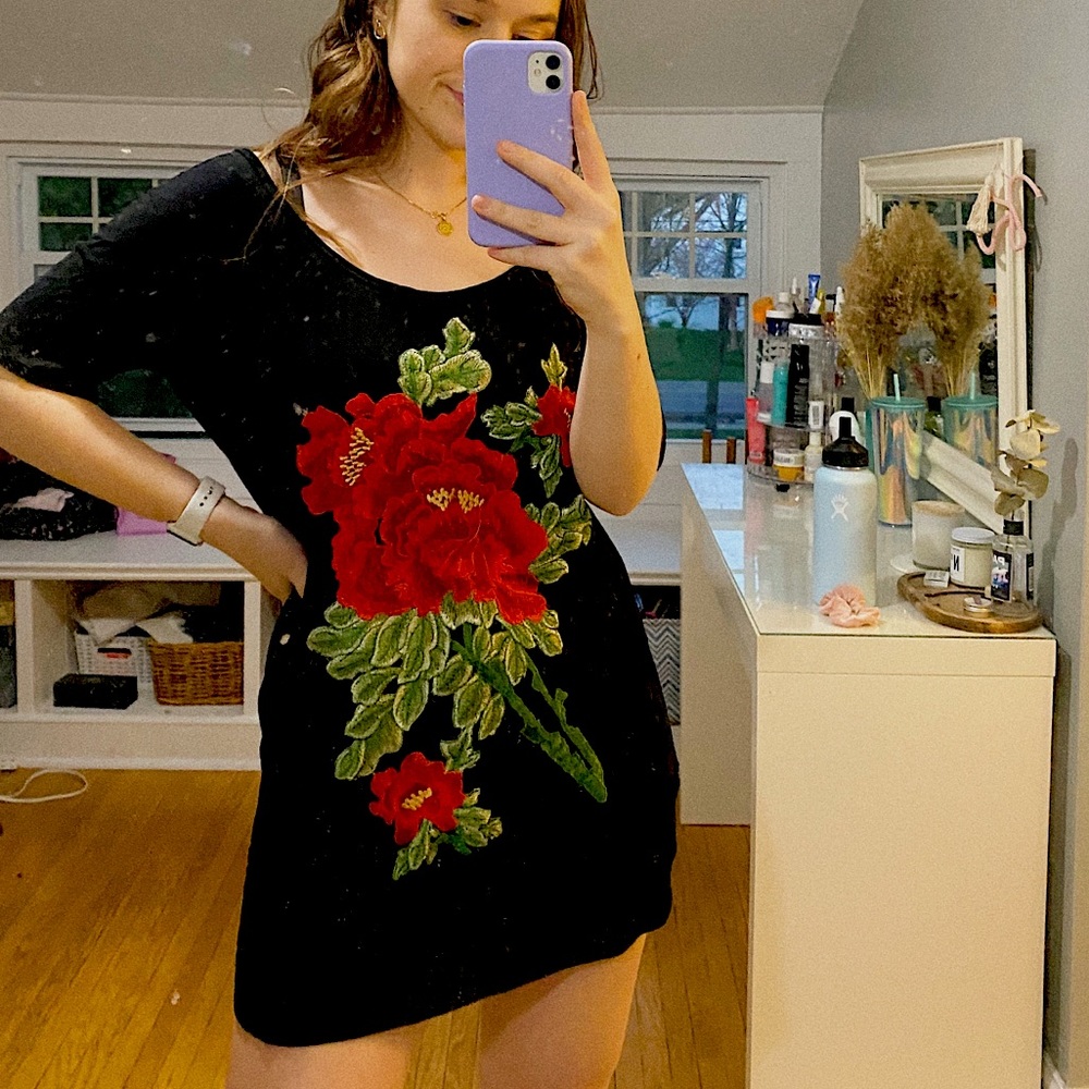 Floral T-shirt Dress